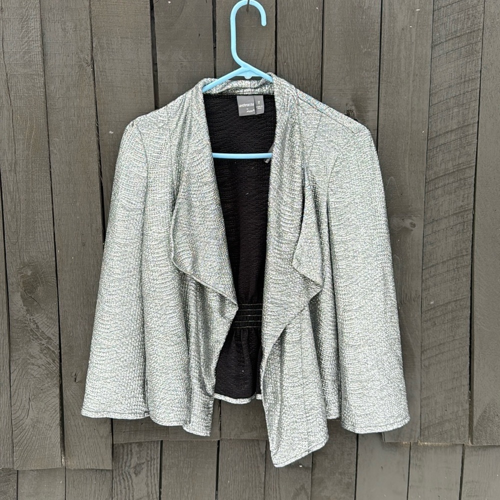 Anthracite by Muse Silver Cardigan size 2